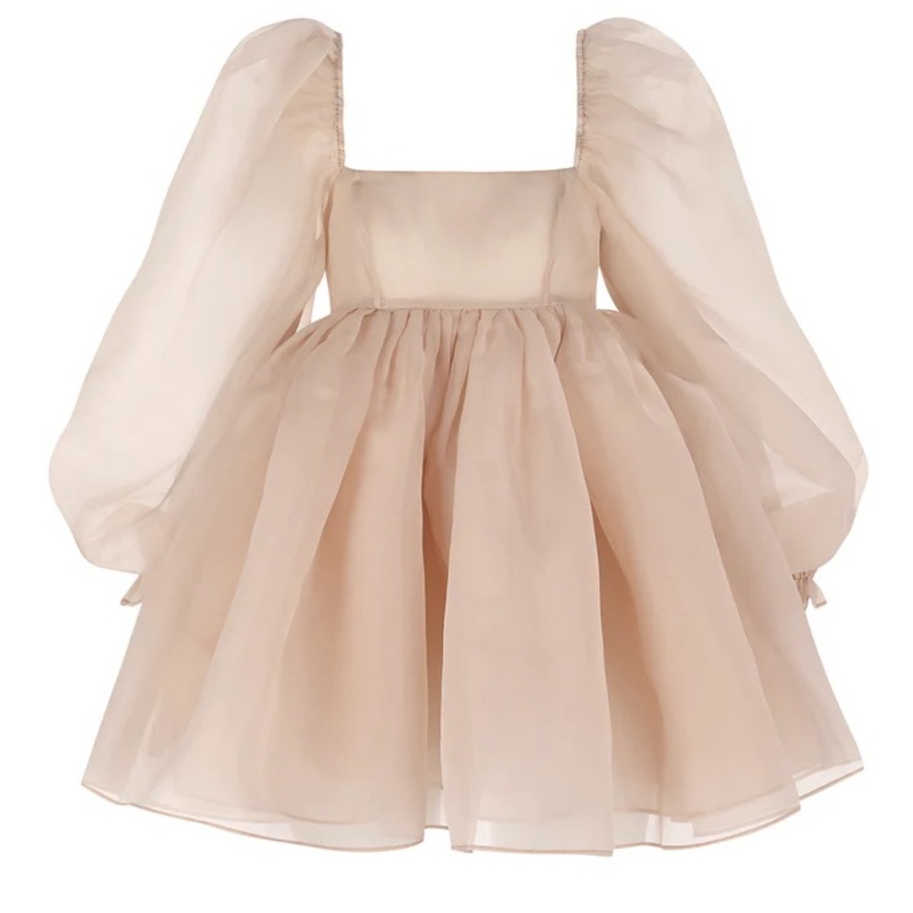 Selkie Long Sleeve Sparrow Puff Dress